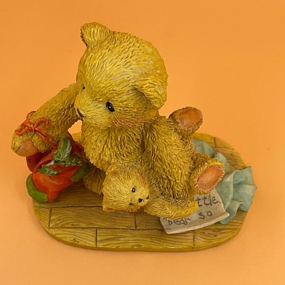 Jacob Cherished Teddies Wishing For Love 1992 Hamilton Gifts 950734 Figurine - Picture 7 of 8